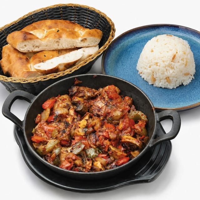 Sauteed Chicken Kebab.