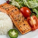 Grilled Salmon.