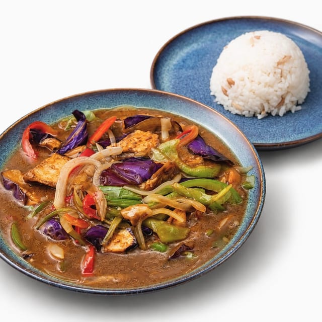 Eggplant with Spicy Sauce.