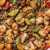 Sauteed Chicken Kebab.