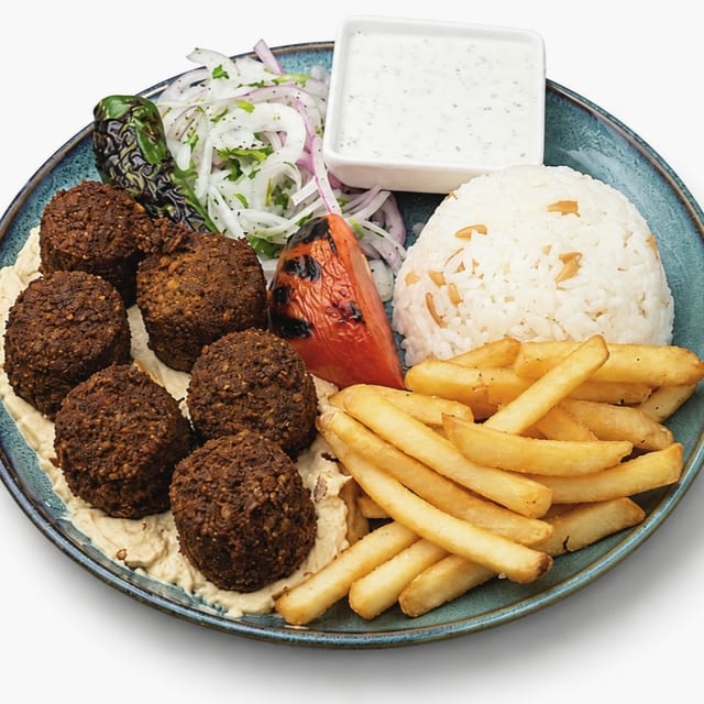 Falafel Platter Kebab.