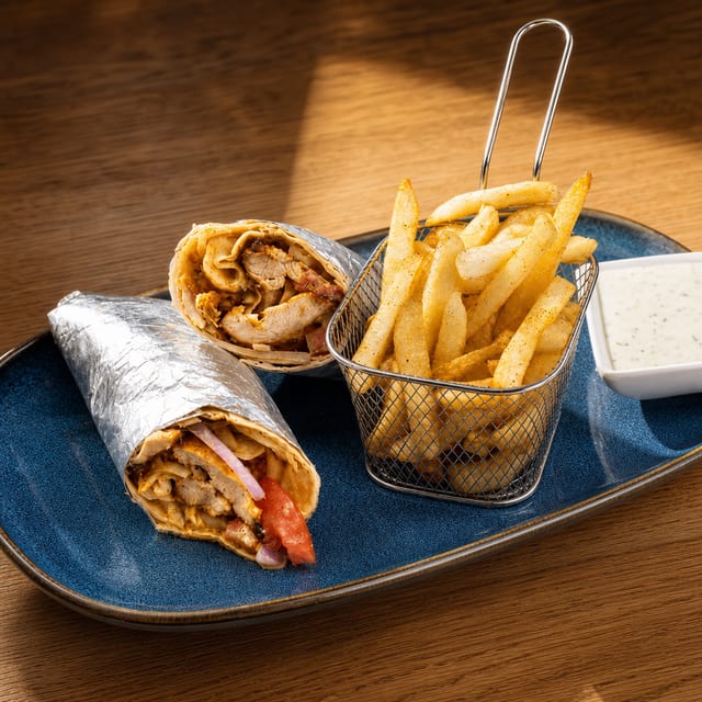 Chicken Kebab Wrap.