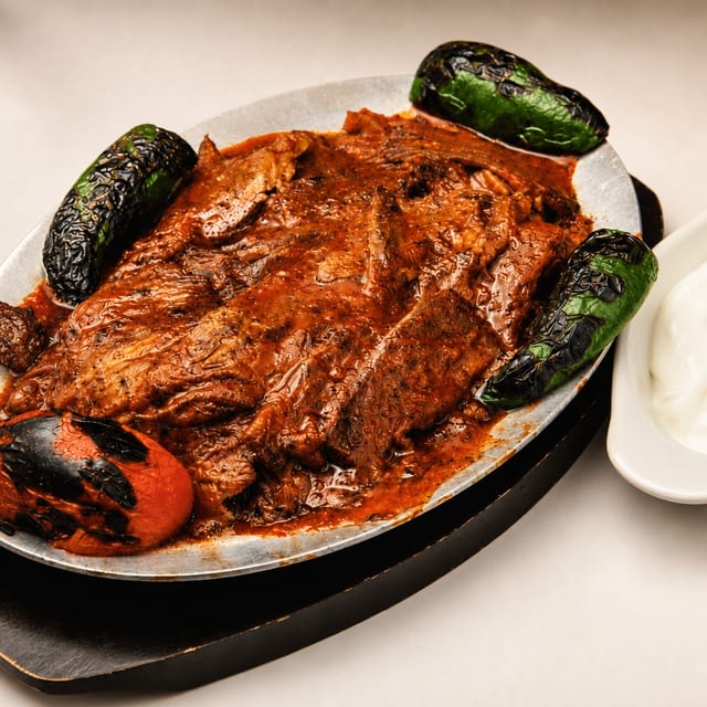 Iskender Kebab.