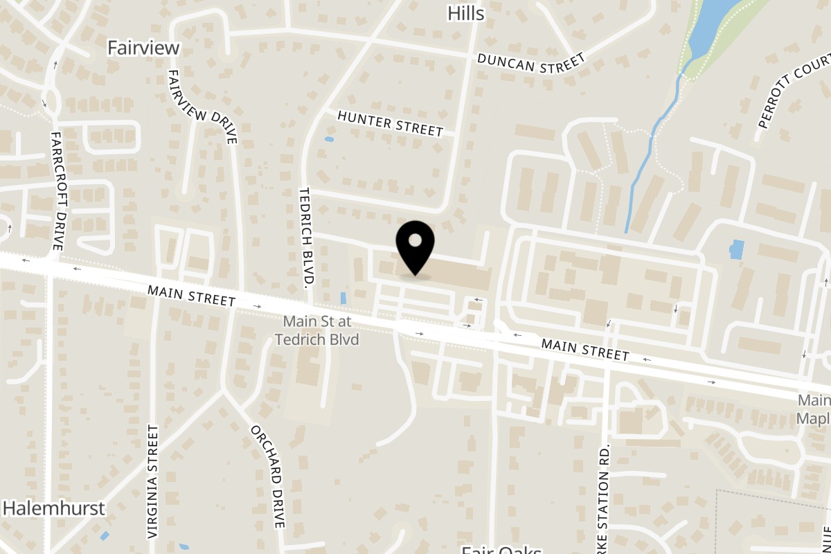 Map showing the location of Taste of Silk Road on 9990 Main St in Fairfax